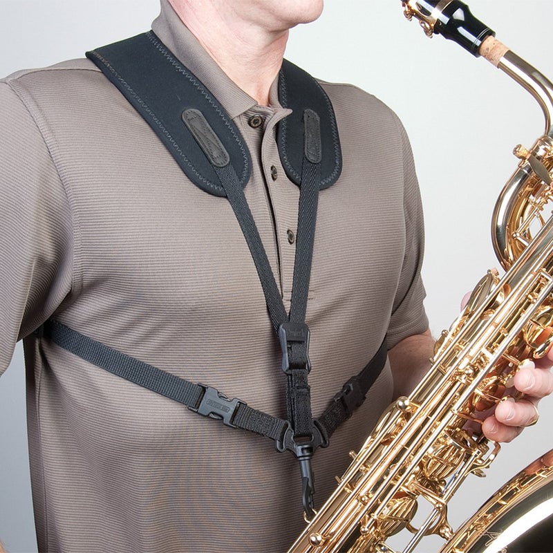 Neo Tech Neotech Super Harness - Junior - Swivel Hook - Saxophone Strap â€“ Adjustable Strap for Bass Clarinet Harness, Saxophone Accessories, Black - Made in USA - Image 5